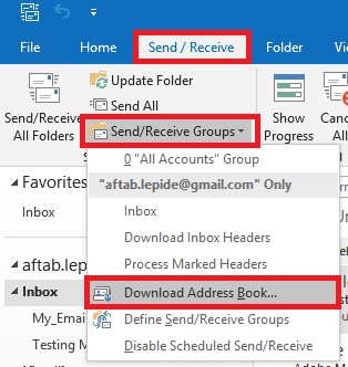 cannot find sent mail in outlook