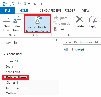 outlook for mac permanently delete email